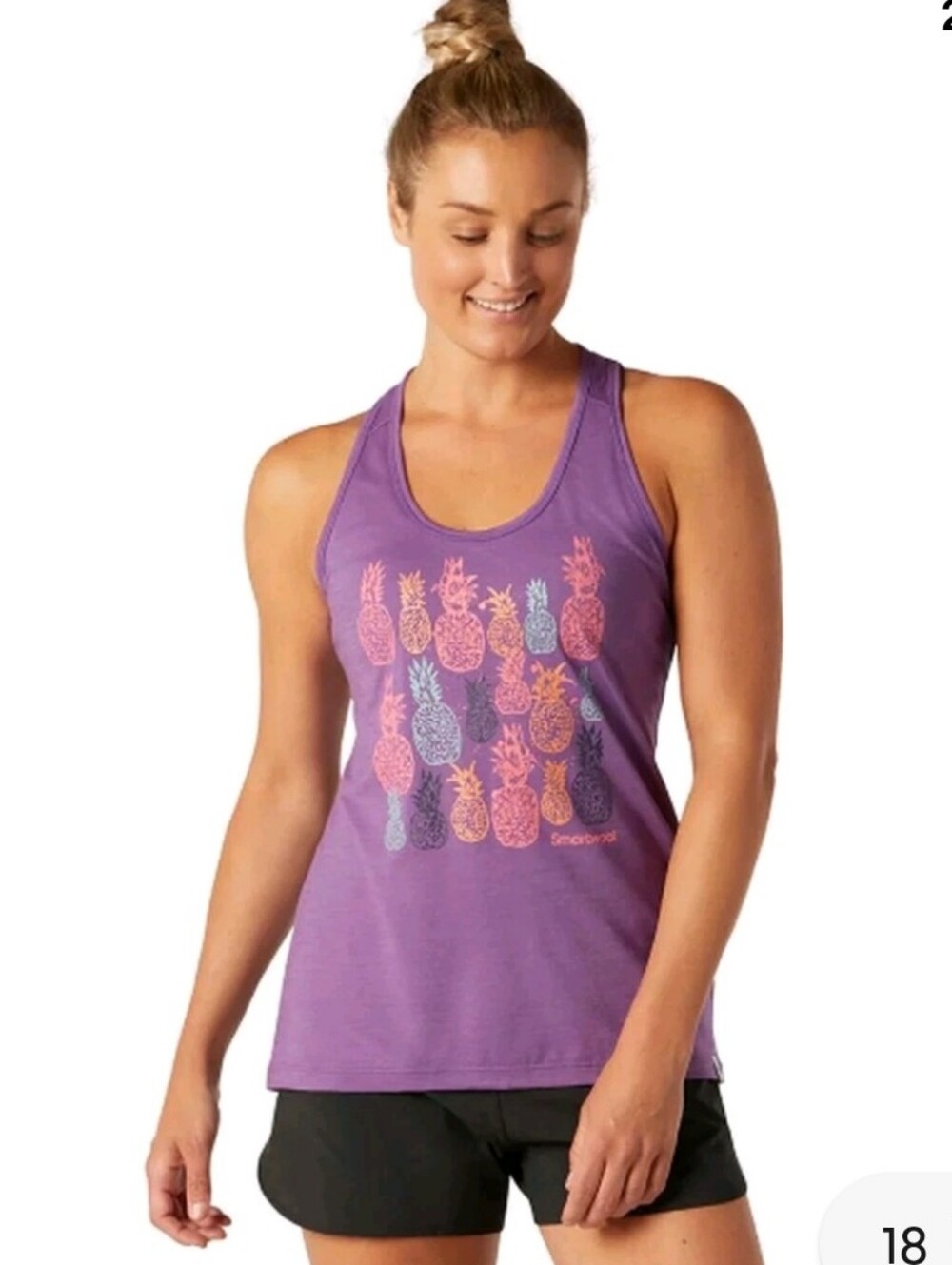 Smartwool Merino Sport 150 Bunch of Pineapples Tank Size Small